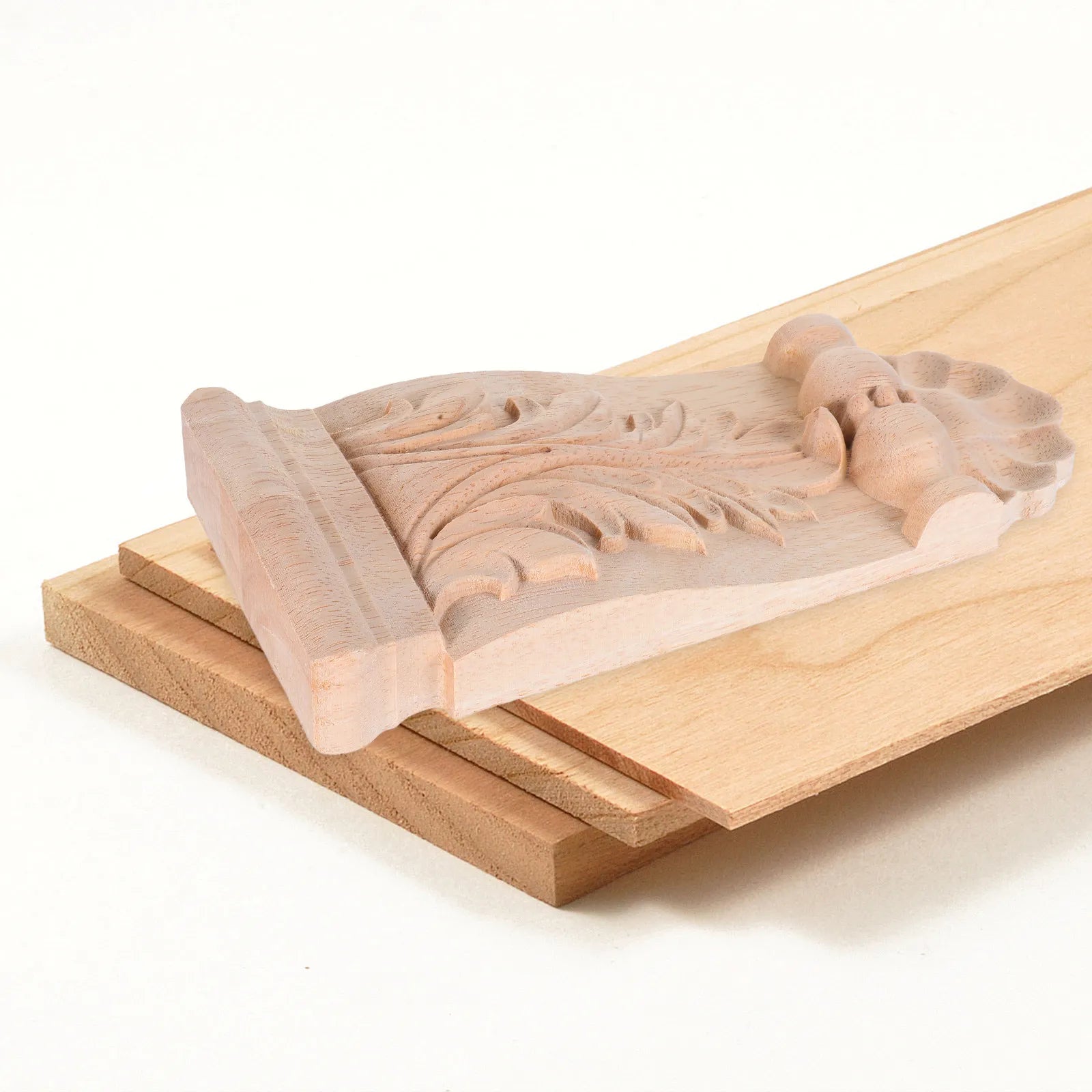 Wood Carved Corbel European Decorative Wooden Onlay Applique Bed Door