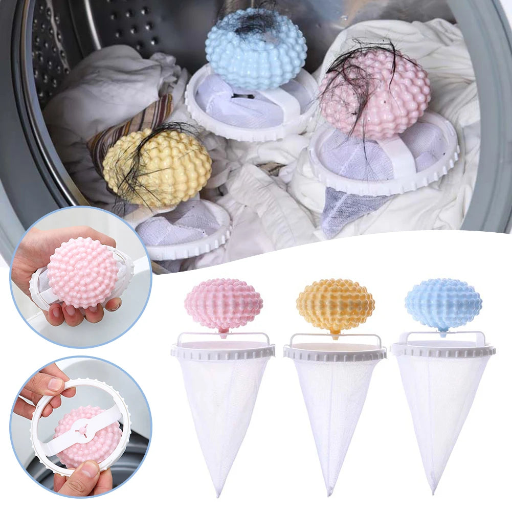 Washing Machine Hair Filter Laundry Floating Lint Catchers Ball