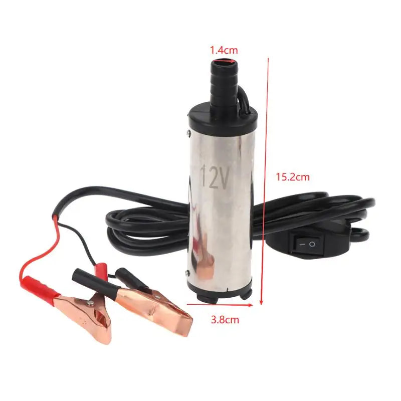 12V/24V DC Portable Electric Fuel Transfer Pump Self-Priming