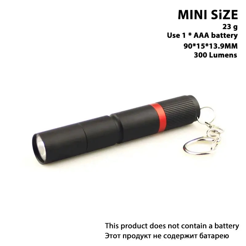 ESMARTER XPE LED Pen Flashlight – IP67 Waterproof, 500 Lm