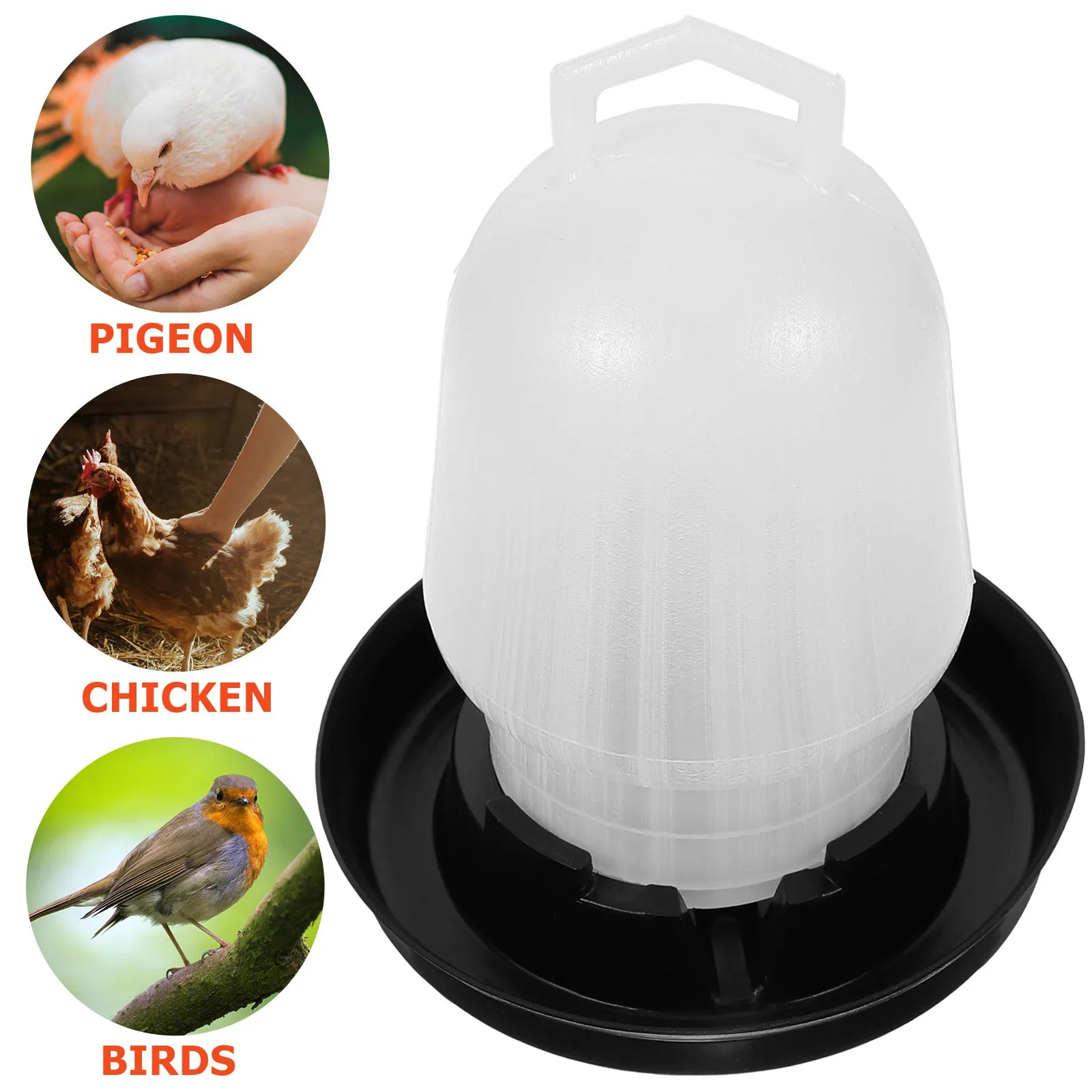 Automatic Chicken Water Feeder Heavy Duty Plastic Poultry Bowl