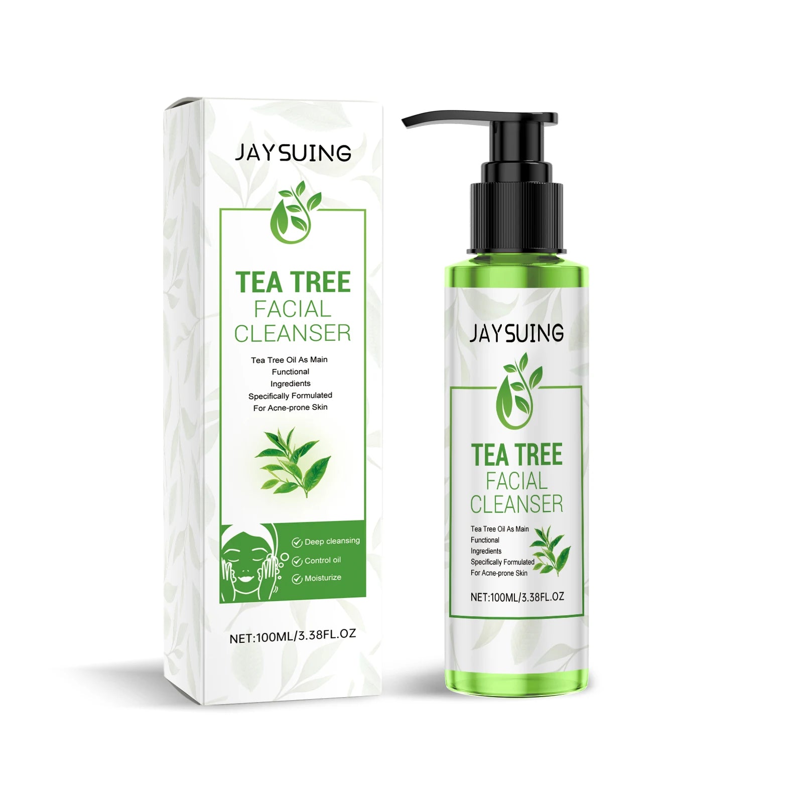 Tea Tree Cleansing Gel – Deep Clean, Exfoliate & Moisturize 100ml Facial Cleansing Gel Zpaxo 100ml 100ml