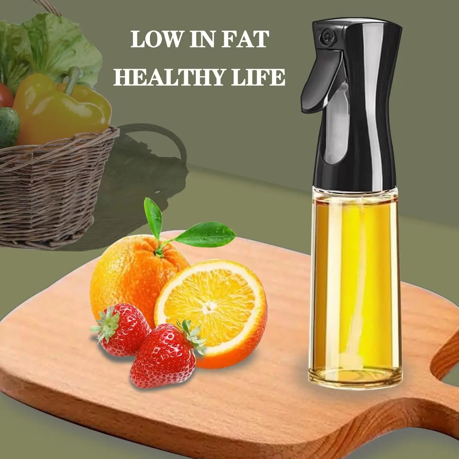 200/300/ml Oil Spray Bottle BBQ Cooking Olive Oil Sprayer Plastic Baking Oil Spray Empty Bottle Vinegar Bottle Zpaxo