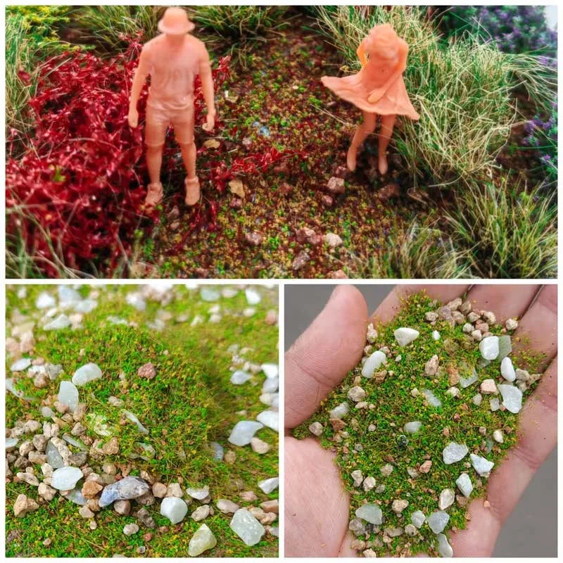 30G Static Grass Terrain Powder – HO N Scale Diorama Model Diorama Terrain Powder Zpaxo