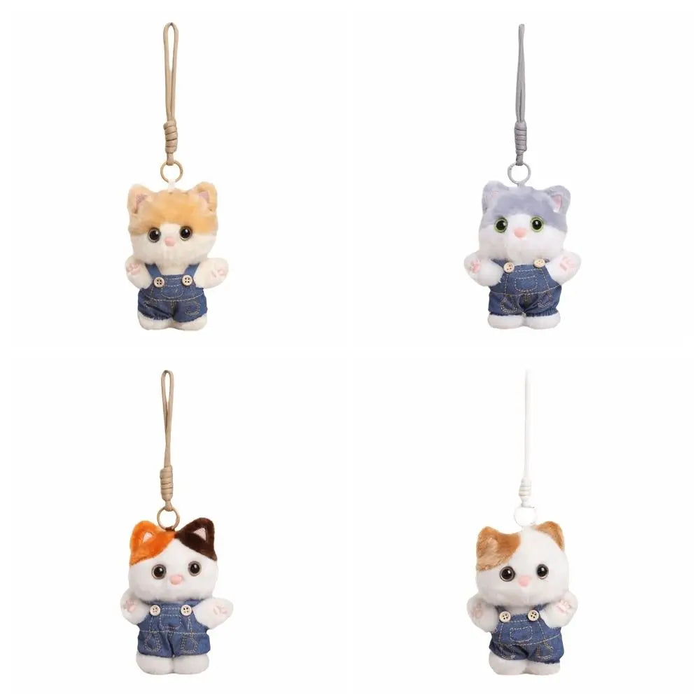 Cute Fluffy Cat Pendant Decoration Kawaii Bag Hanging Charm Ornaments Zpaxo