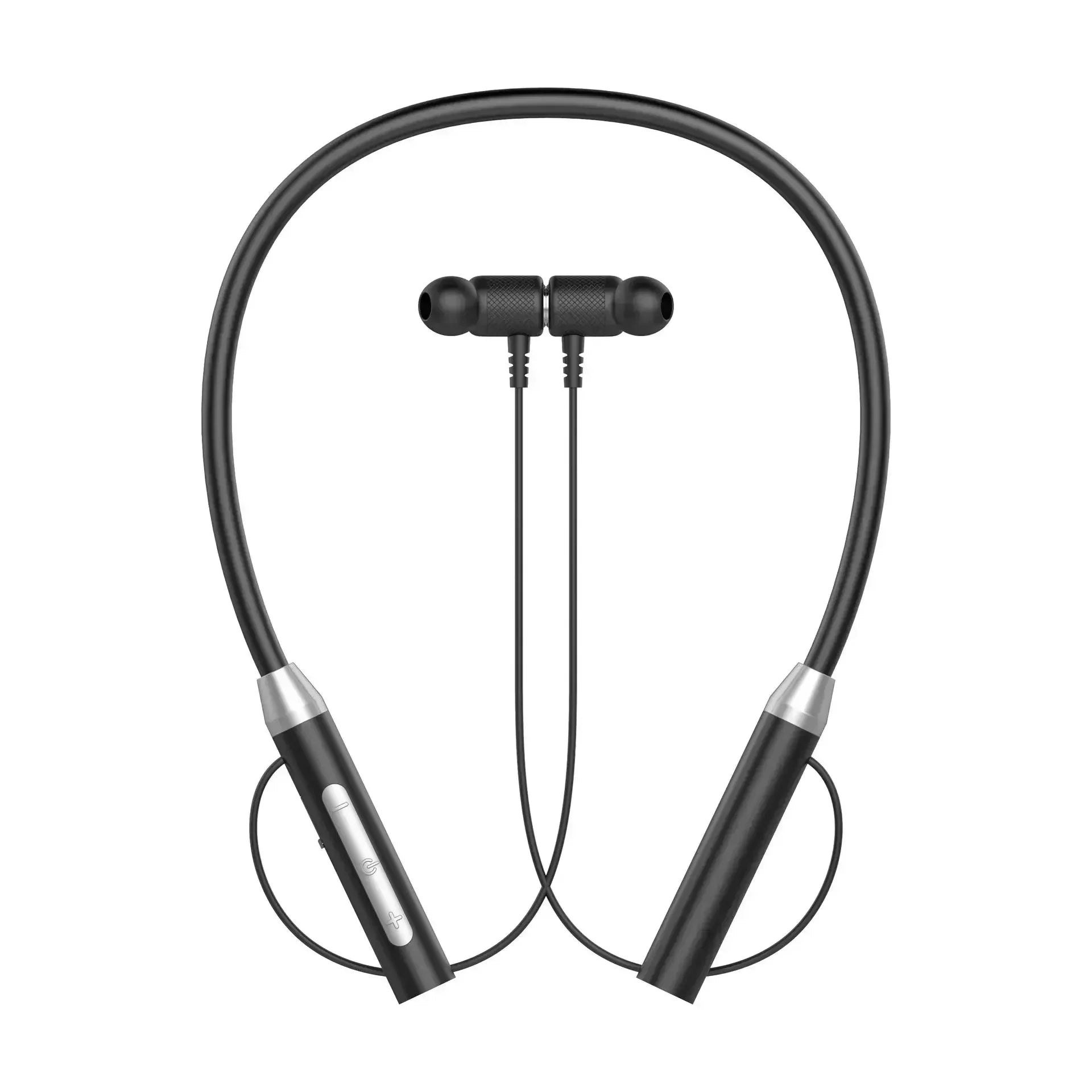 Wireless Headphones Bluetooth Neckband Magnetic Earphones Sport Zpaxo black