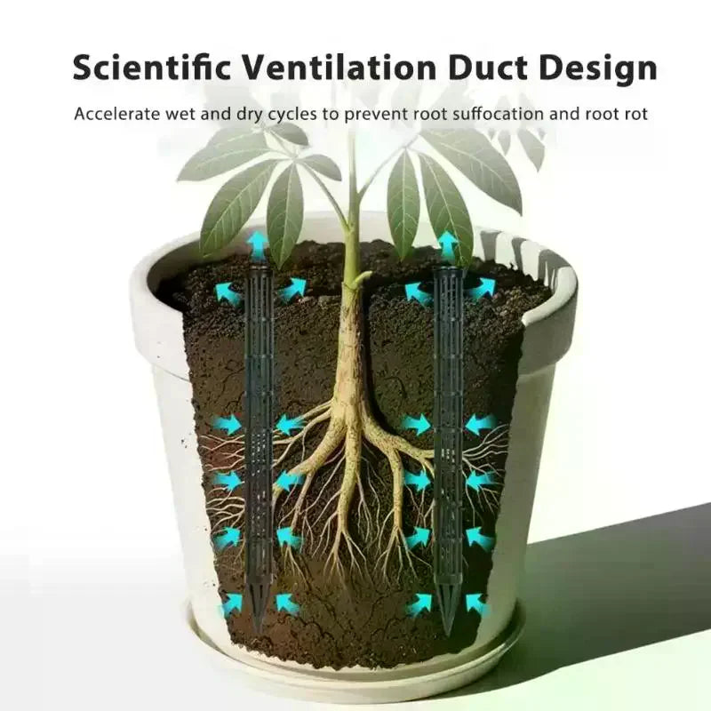 Plant Aeration Tubes Planter Insert Ventilation Tubes Rootlet Rot Prevention Tube Prevent Overwatering For All Types Flower Pots Zpaxo