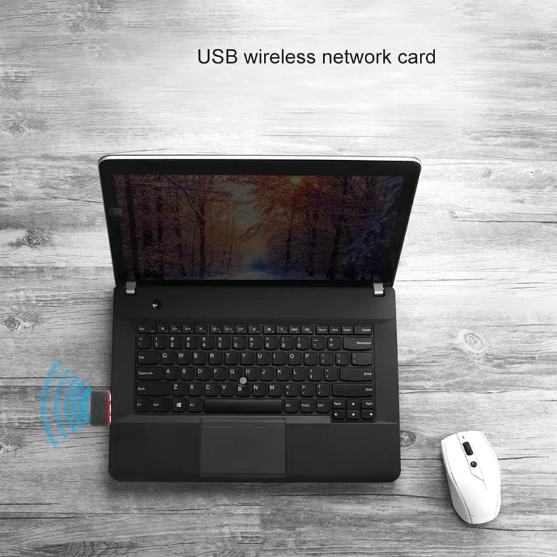 Wireless Network Signal Reception Driver-free Wi-Fi Adapter 150Mbps For Deskop PC Computer 2.4G Network Card USB Plug And Play Zpaxo