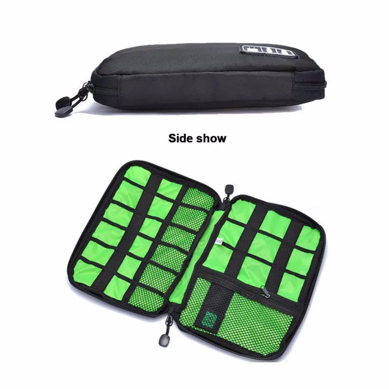 Large Capacity Portable Travel Waterproof Electronics Cable Organizer Zpaxo