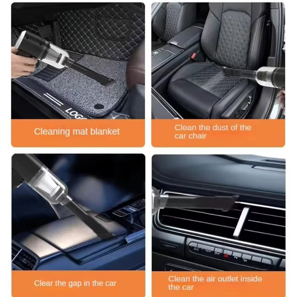 Car Wireless Vacuum Cleaner Handheld High-Power Vacuum Cleaner Portable Car Home Dry And Wet Vacuum Cleaner Zpaxo