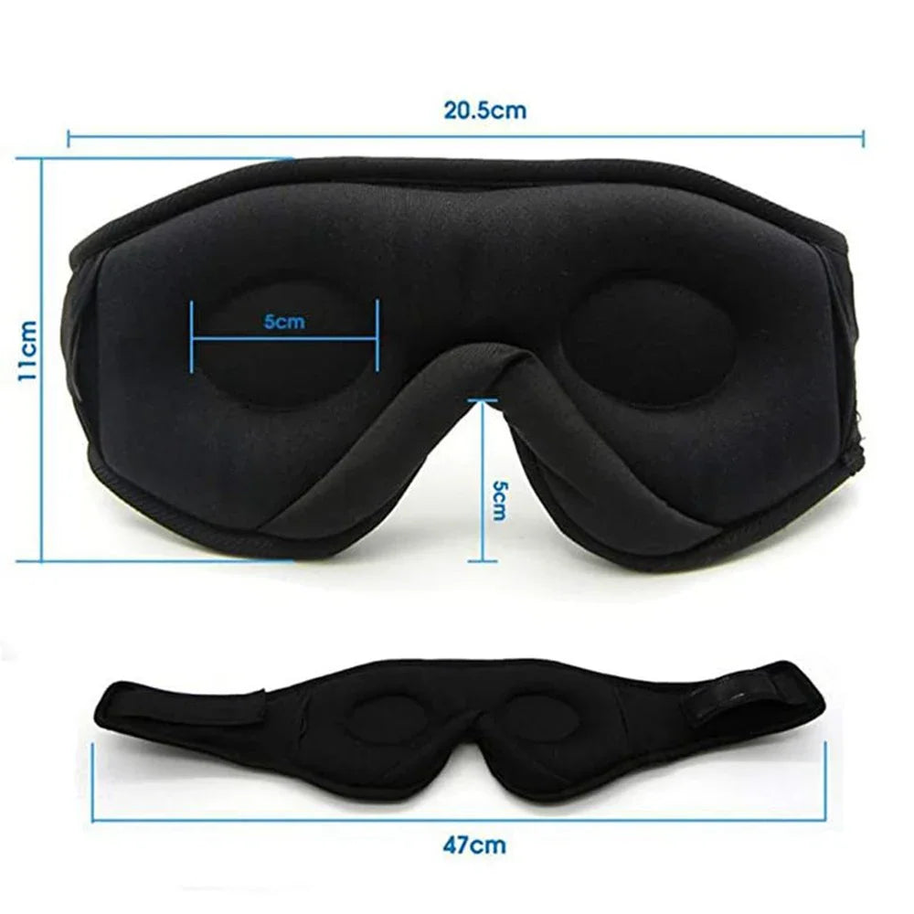 3D Eye Mask Music Play Sleeping Headphones with Built-in HD Speaker Mask For Sleep Headphones Bluetooth Zpaxo