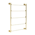 Ribbon Organizer Wall Mount Display Rack Metal Necktie Holder Scarf Rack for Craft Room Wrapping Paper Vinyl Rolls Retail Stores Zpaxo Gold