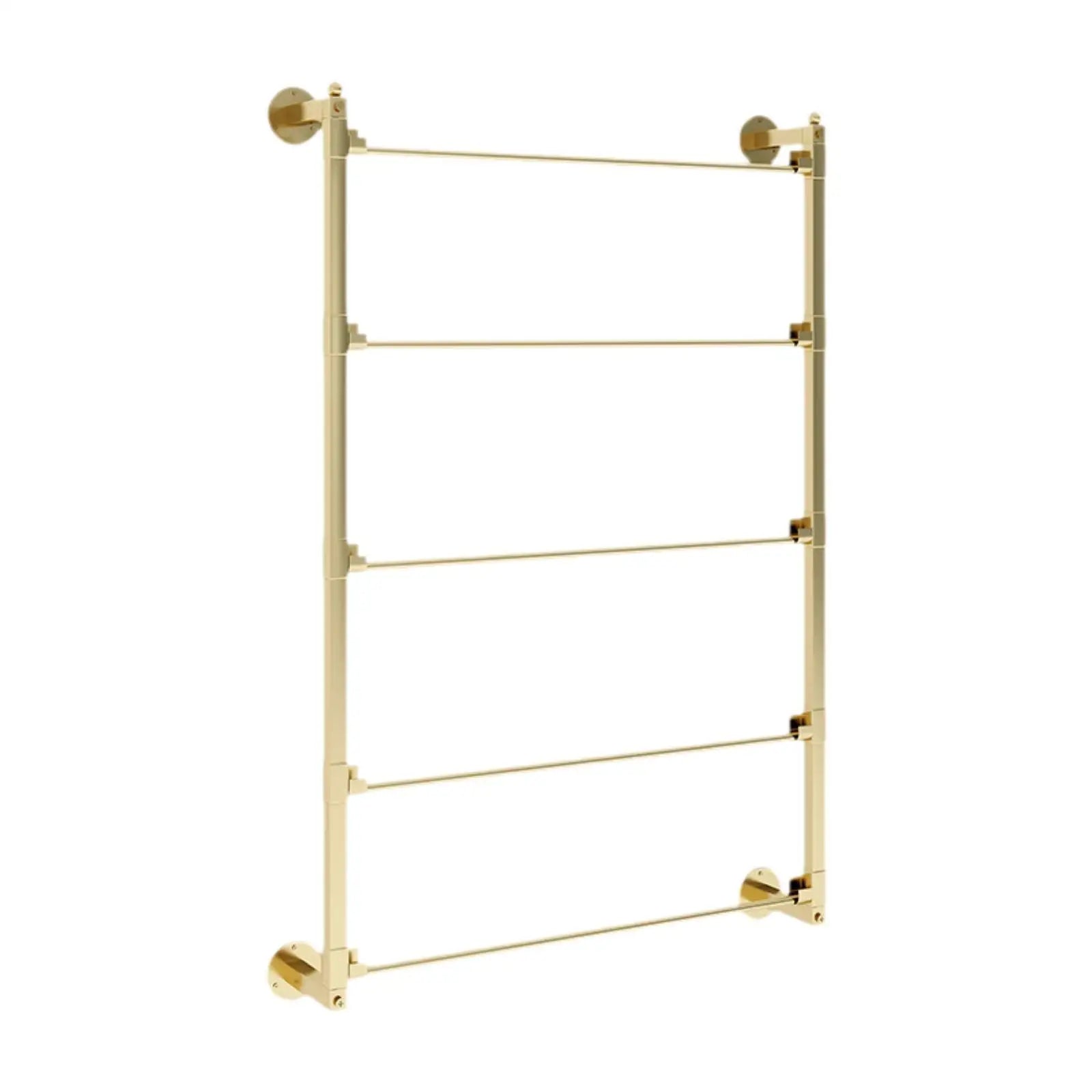 Ribbon Organizer Wall Mount Display Rack Metal Necktie Holder Scarf Rack for Craft Room Wrapping Paper Vinyl Rolls Retail Stores Zpaxo Gold