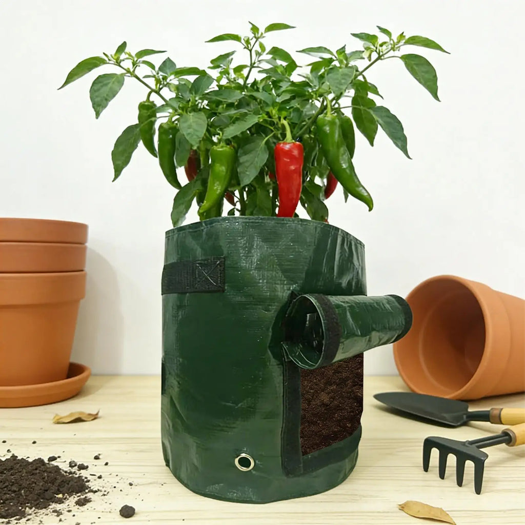 Potato Growing Containers 4 Large Flap Handles Garden Bags Grow