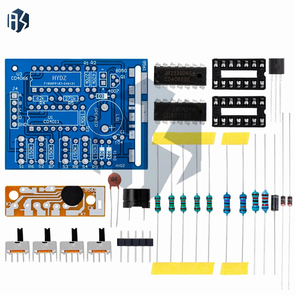 16-Tone Music Sound Box Module DIY Kit BOX-16 - Electronic Components PCB Board for Arduino/ESP8266 DIY Projects Zpaxo