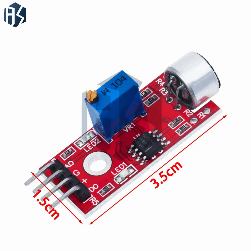 Microphone Voice Sound Sensor Detection Module Arduino AVR PIC Analog Zpaxo