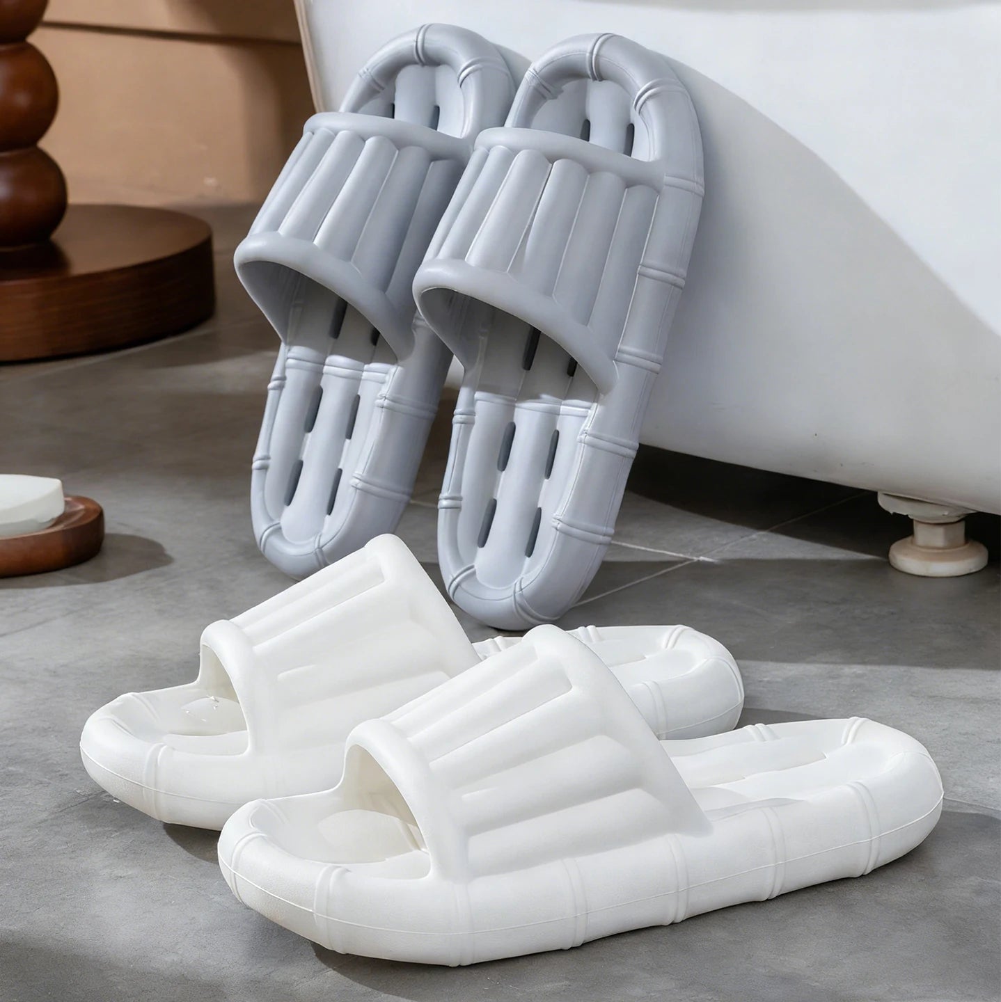 Women's Bathroom Slippers Non-slip Open Hole Hollowed-out Quick-dry