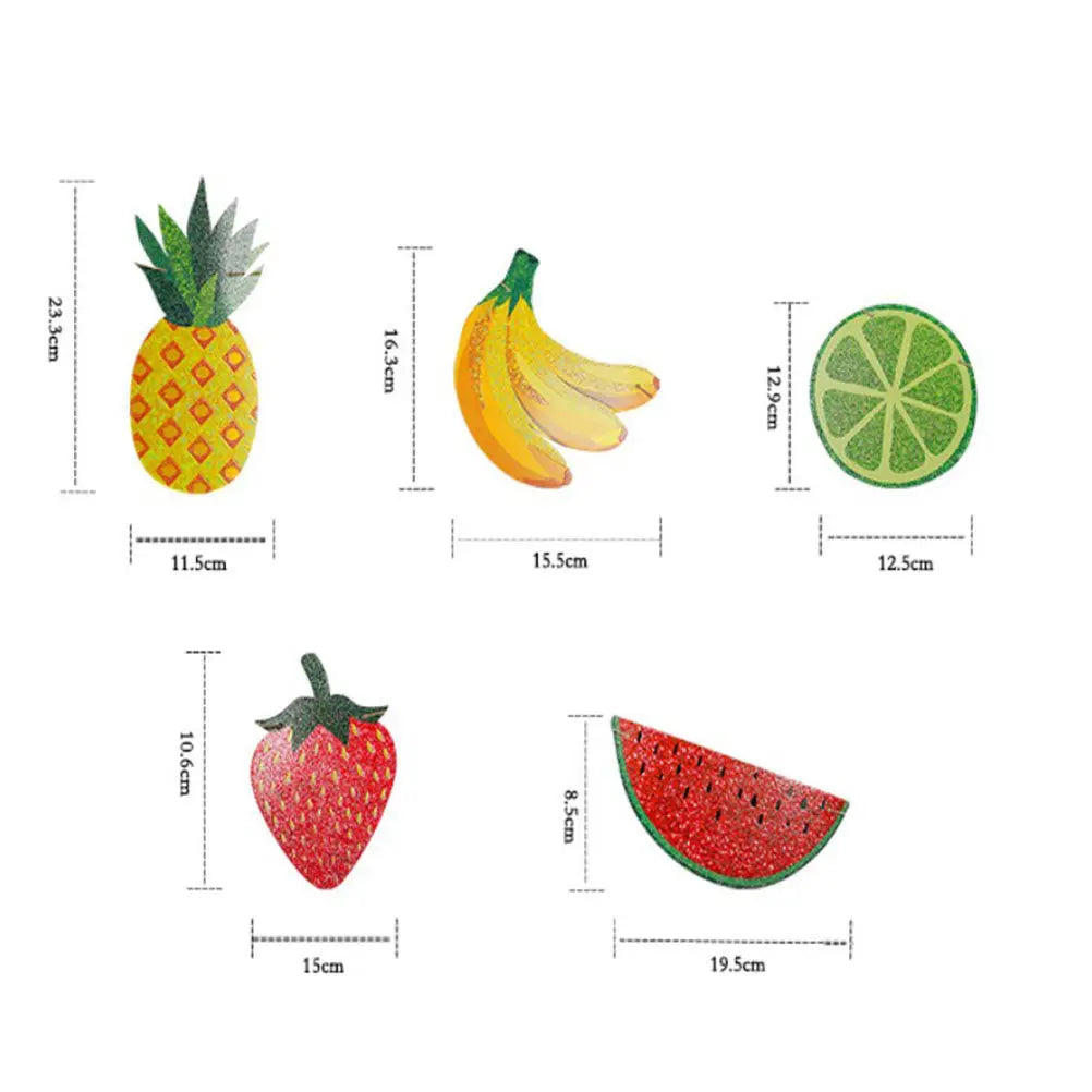 Handmade Fruit Shape Party Banner Kit Summer Theme Decoration for Birthday Wedding Baby Shower Photo Prop Festive Home Zpaxo