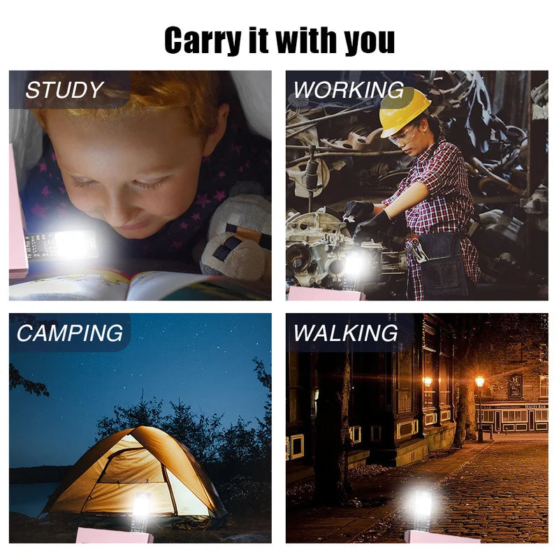 POCKETMAN USB Card Light – 6 LED Pocket Keychain Night Light