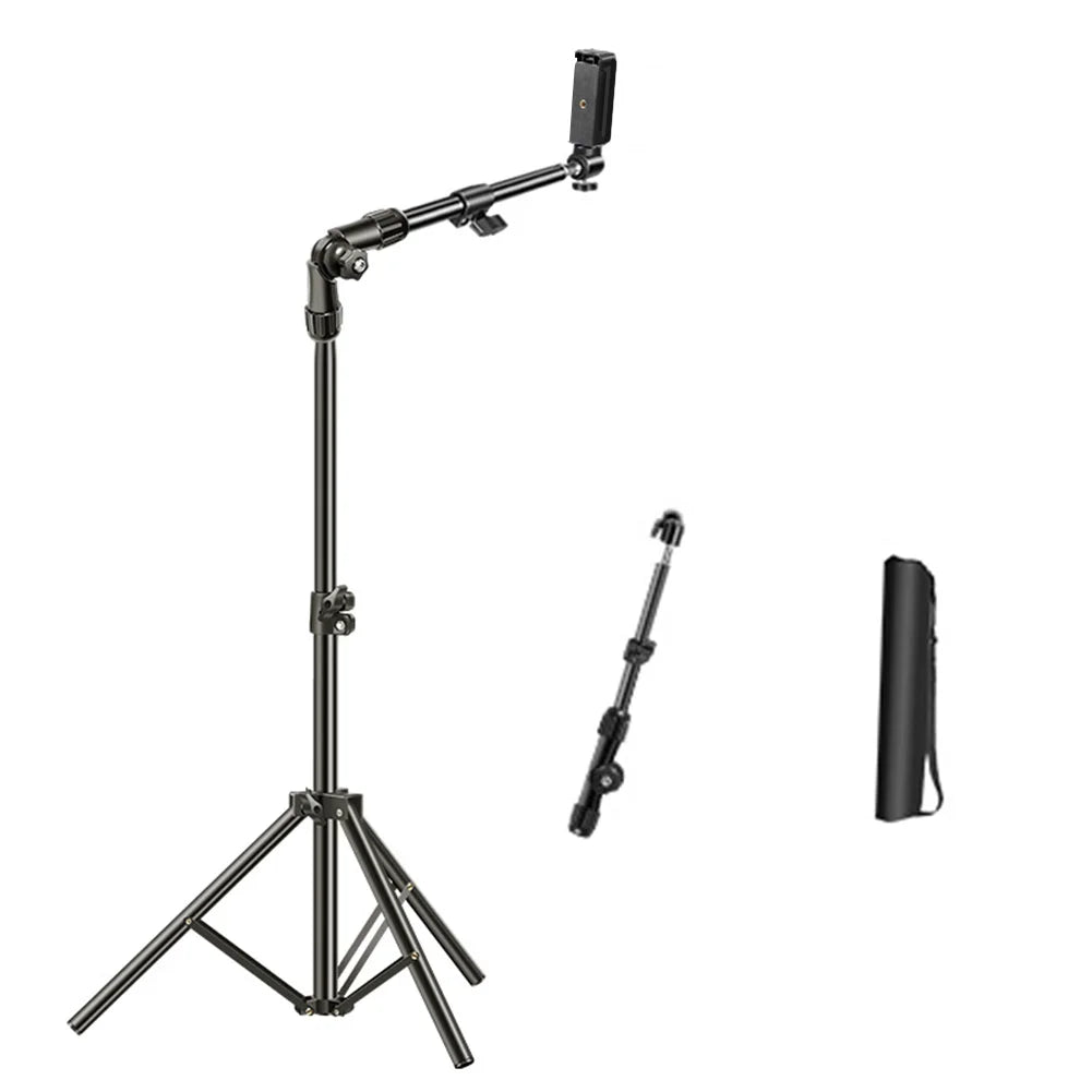 Horizontal Overhead Tripod Adjustable Cell Phone Stand Recording
