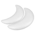 White Polystyrene Moon Shapes Smooth Surface DIY Craft Decorations