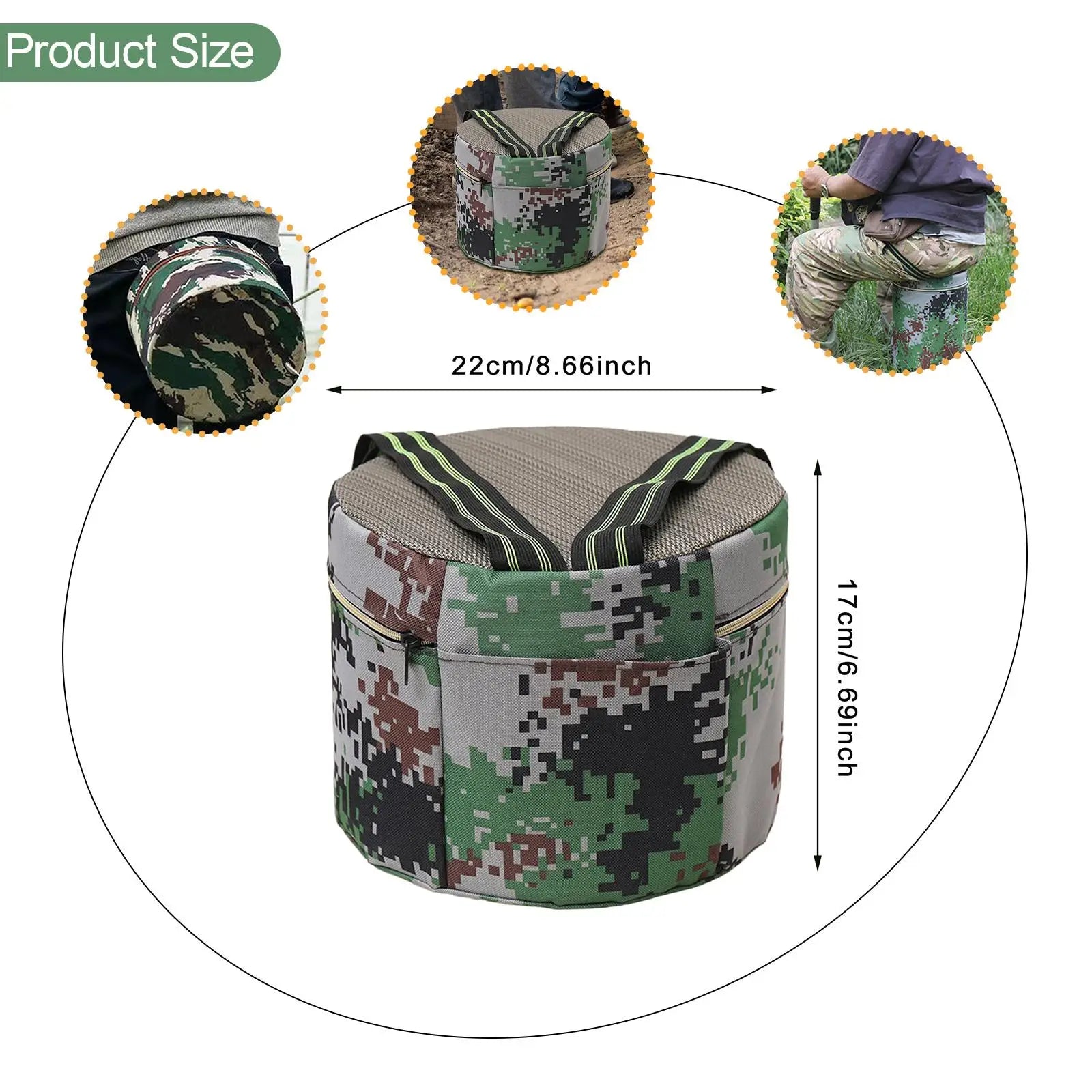 Gardening Stool Wearable Garden Seat Stool for Children Adults Backpacking Zpaxo