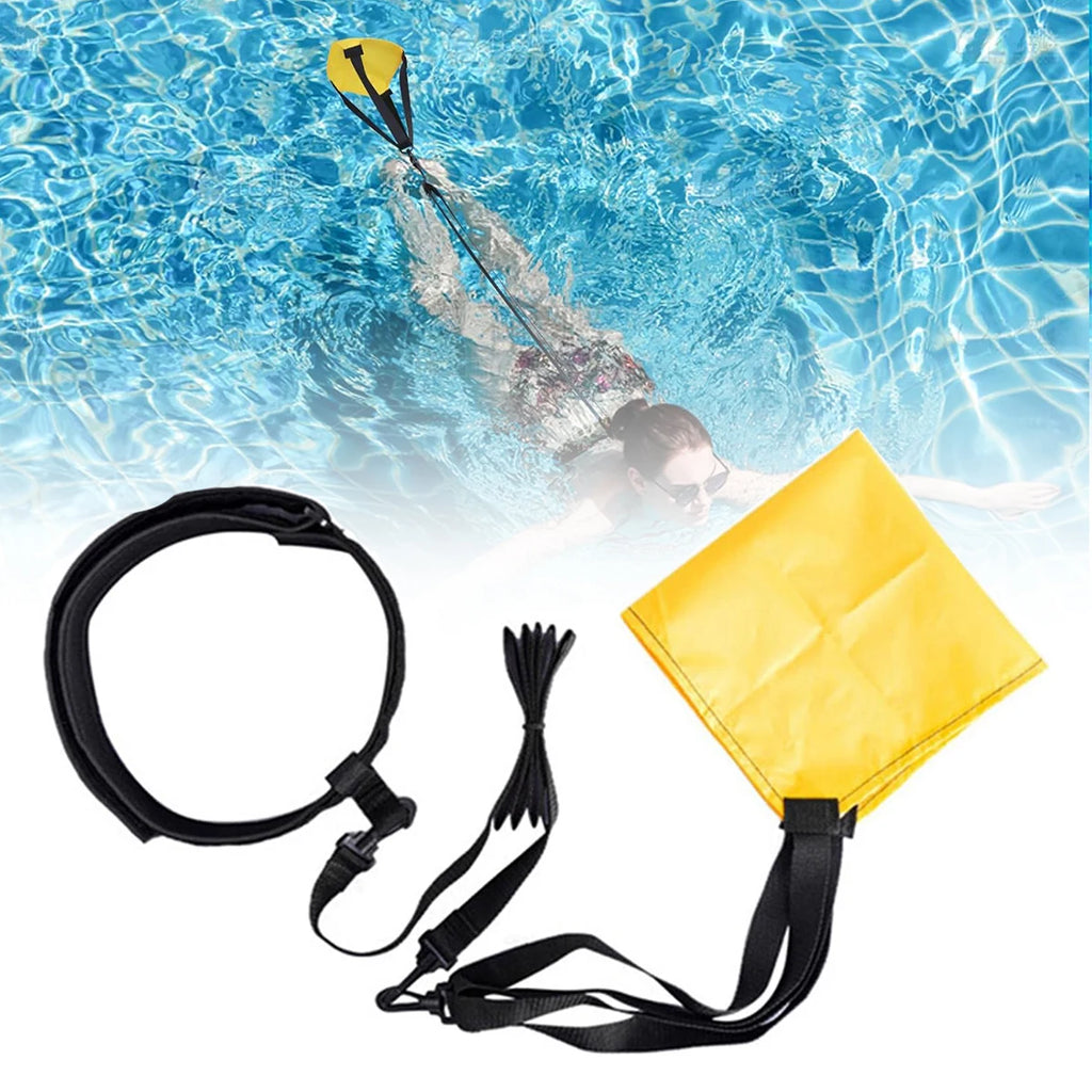 Adjustable Swim Resistance Parachute Belt | Pool Fitness Trainer