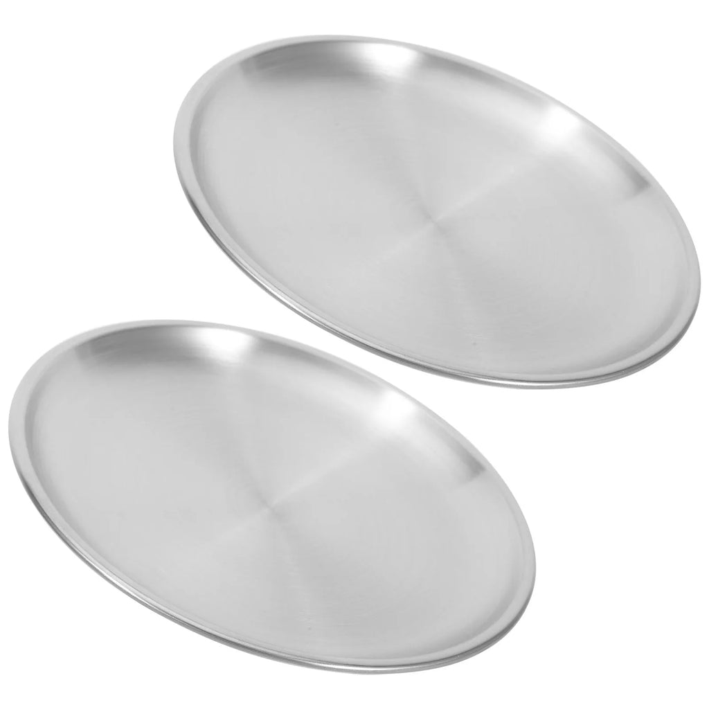 Shallow Stainless Steel Cat Food Bowls Non-slip Silicone Base Whisker