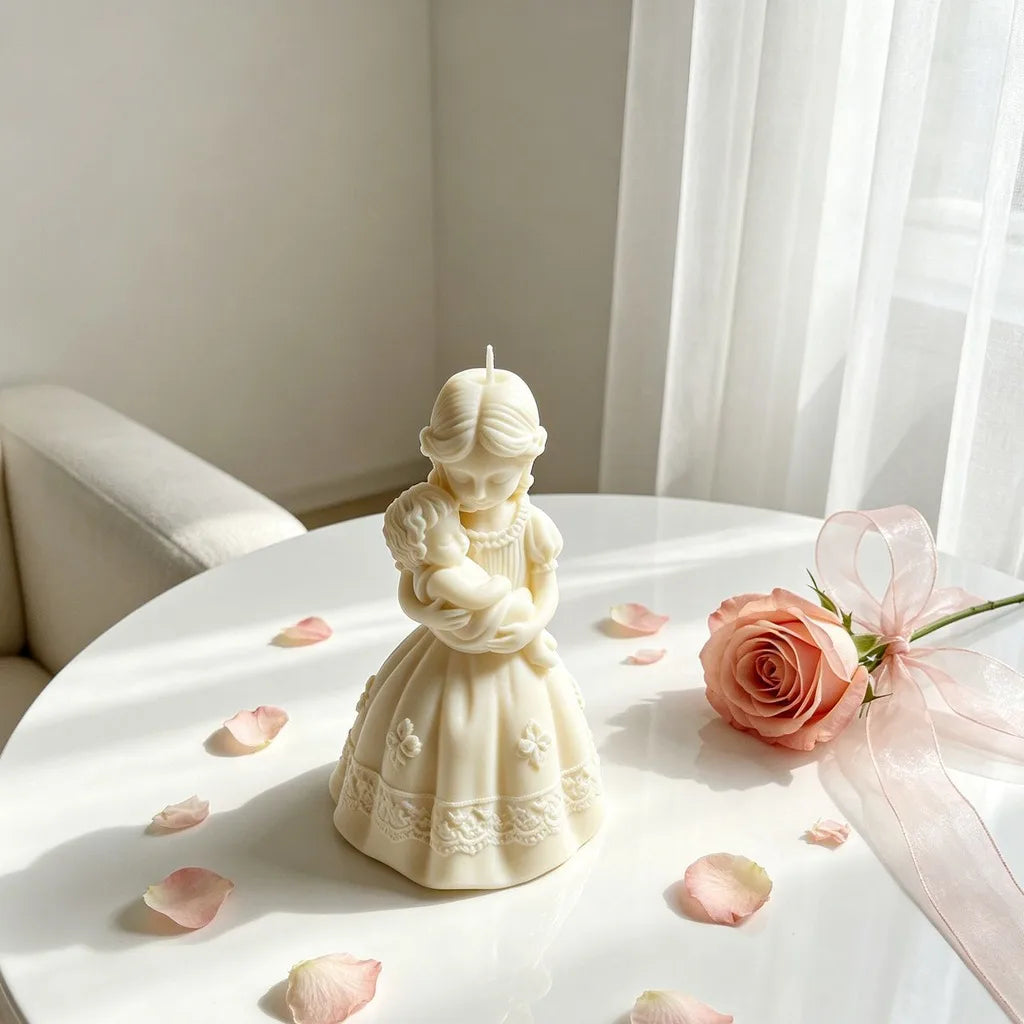 3D Mother & Baby Silicone Mold – Candle Soap Plaster DIY Craft Silicone Craft Mold Zpaxo
