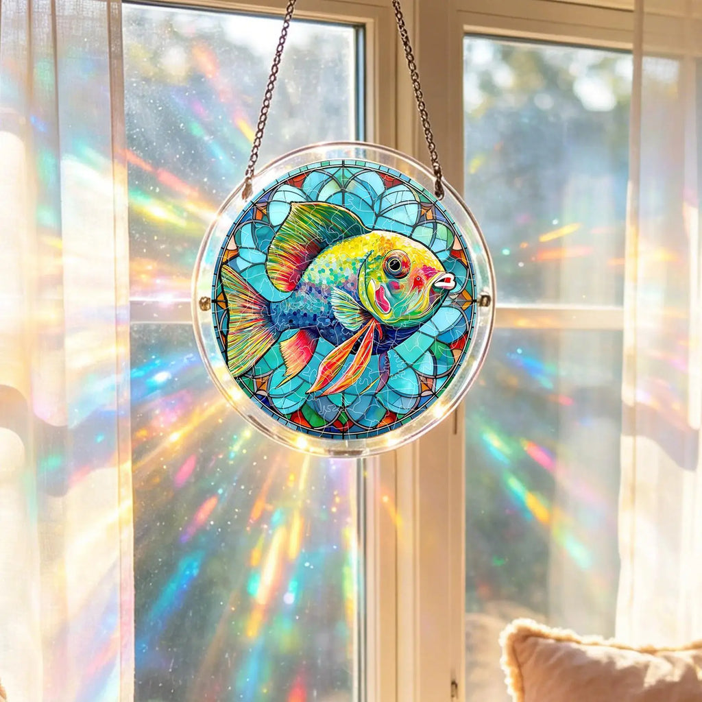 Jigsaw Puzzle Suncatcher Animal Pattern Art Ornaments 7 48 Inches