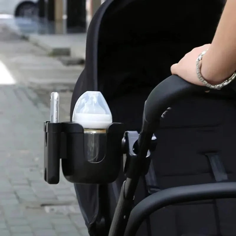 Universal Anti-Slip Stroller Cup Holder – Phone & Bottle Holder Stroller Cup Holder Zpaxo