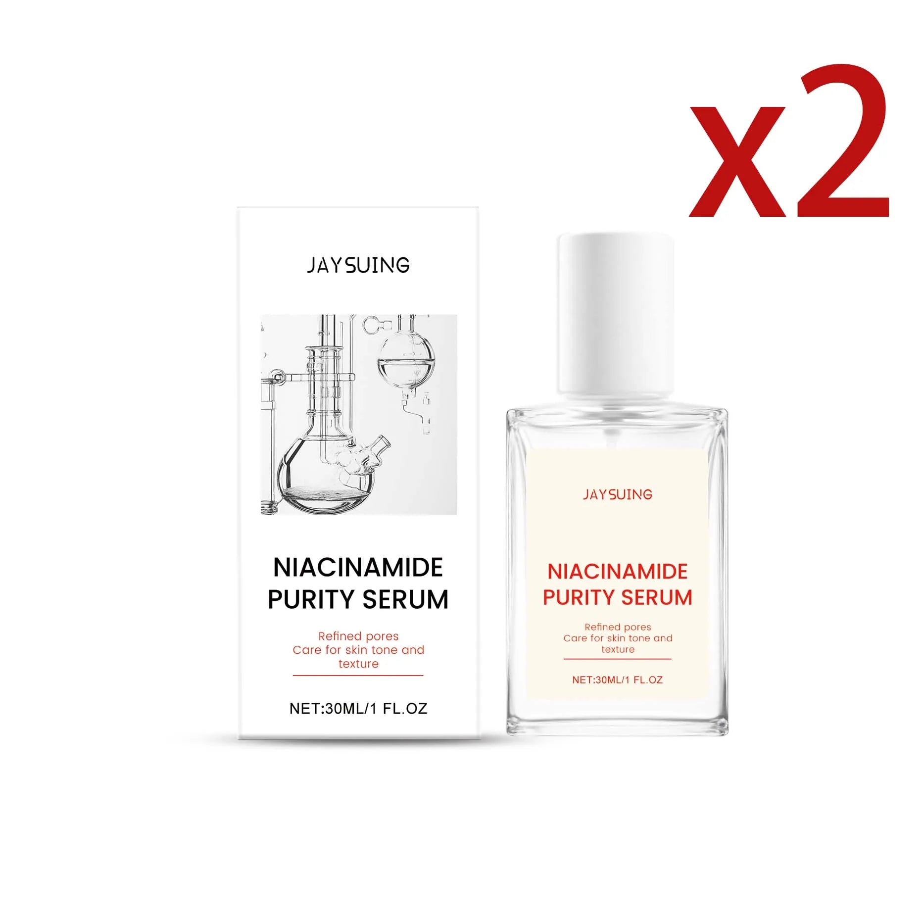 Nicotinamide Brightening Facial Essence – Glow Serum 30ml Brightening Face Serum Zpaxo 2x30ml
