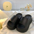 SHAJI Women Cloud Slippers EVA Thick Sole Soft Sandals Non Slip