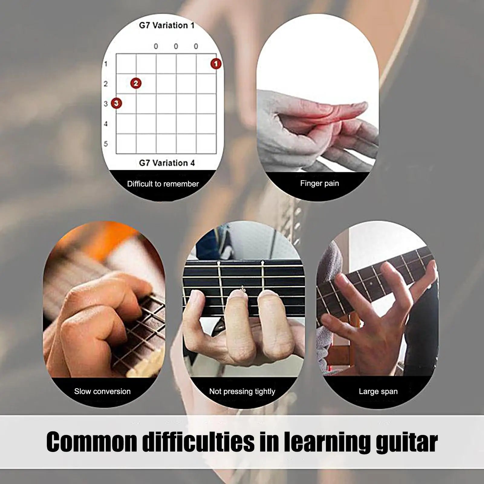 Guitar Chord Helper Assistant Tool Learning System Portable Band