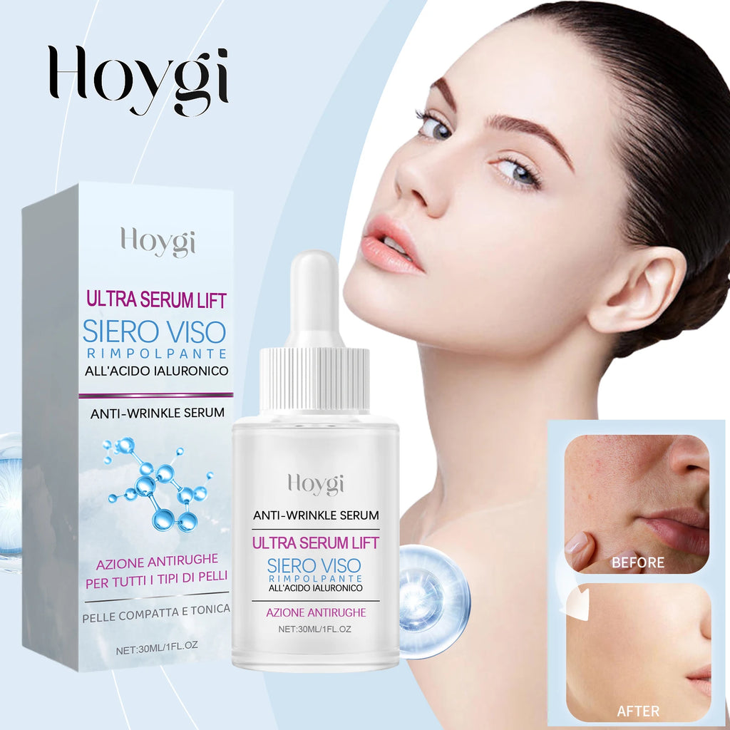 Hoygi 30ml Hyaluronic Plumping Serum Intense Hydration and Skin Firming Glycerin Moisture Lock Fragrance Free For All Skin Types Zpaxo