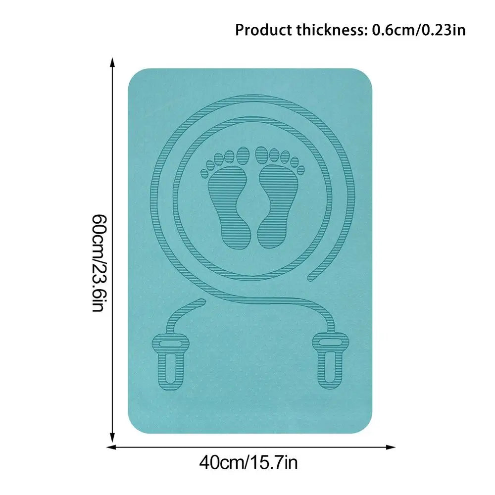 Jump Rope Mat TPE Material Anti Shock Noise Exercise Home Gym Workout Zpaxo A