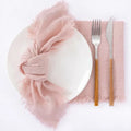 Napkins Linen Pink Cloth Dinner 30x30cm Cotton Parties Weddings