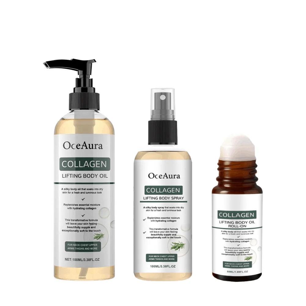 Oceaura Collagen Body Oil – Firming, Rosemary & Deep Hydration Collagen Body Oil Zpaxo SET A