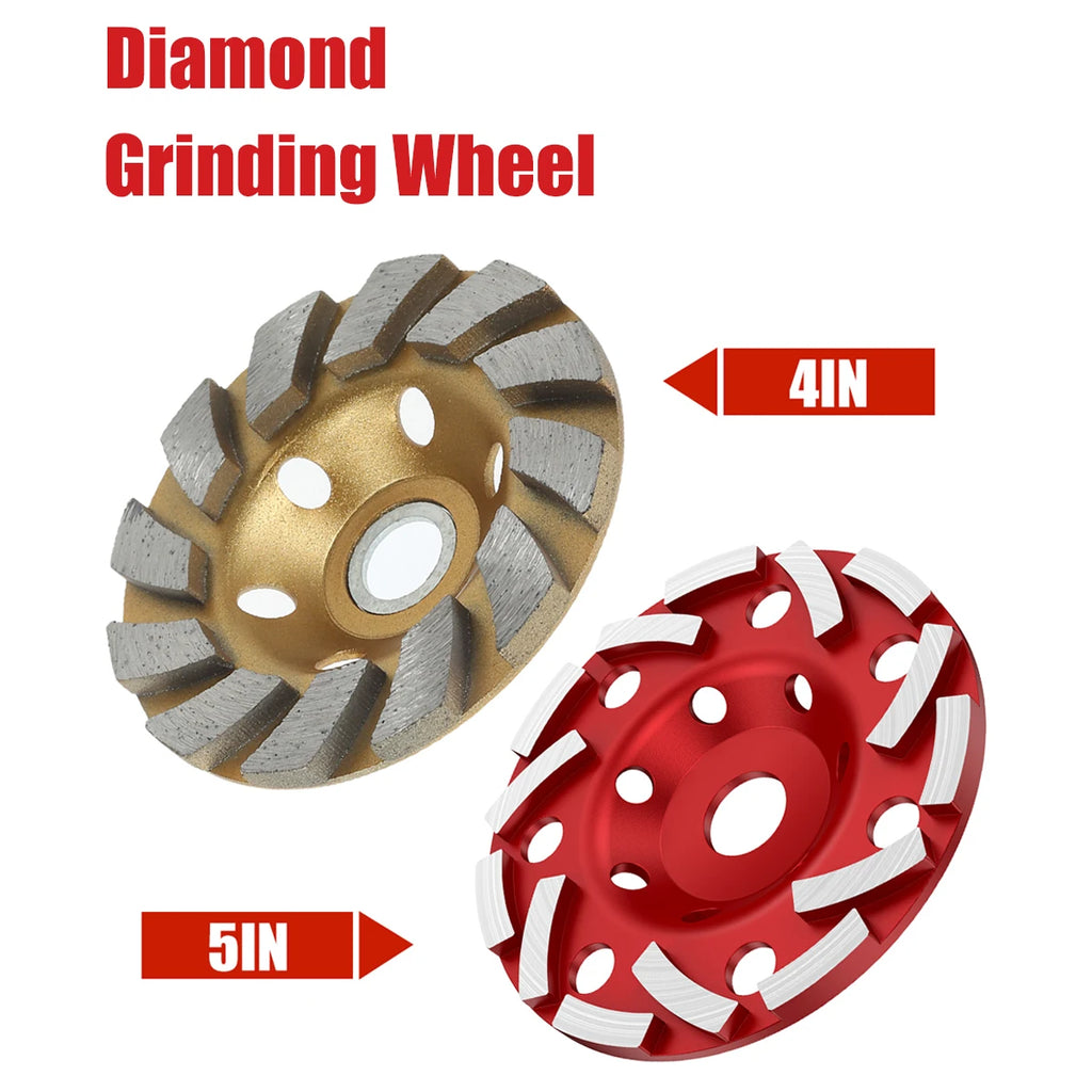 4/5 Inch Diamond Grinding Wheel Disc Abrasive Cup Wear Sanding DIY Cutting Disc Angle Grinder Tool Polisher For Concrete/Wood Zpaxo