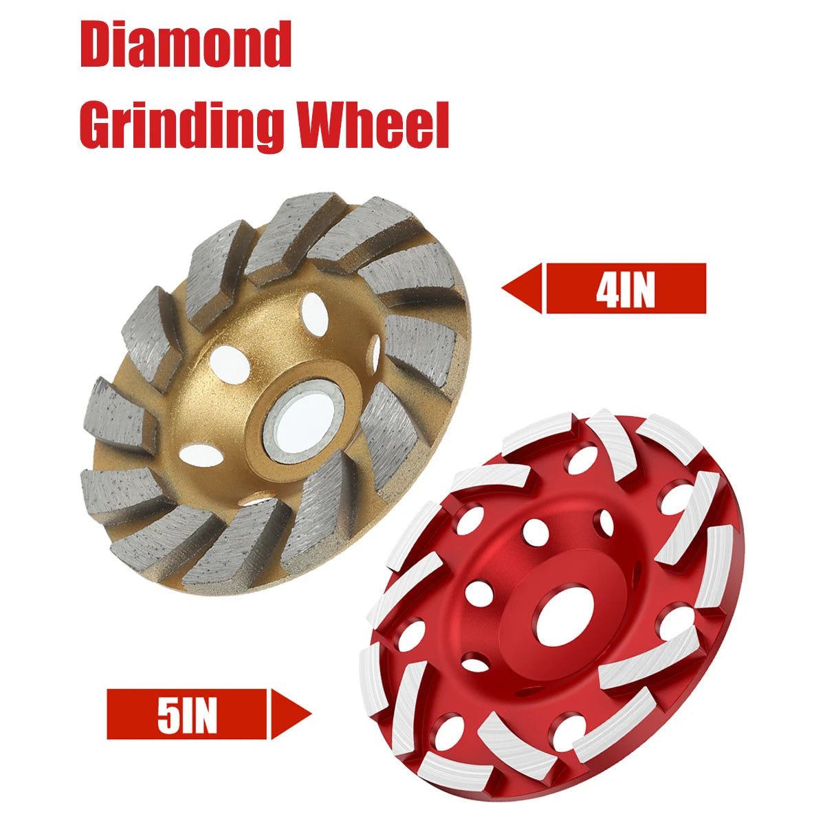 4/5 Inch Diamond Grinding Wheel Disc Abrasive Cup Wear Sanding DIY Cutting Disc Angle Grinder Tool Polisher For Concrete/Wood Zpaxo