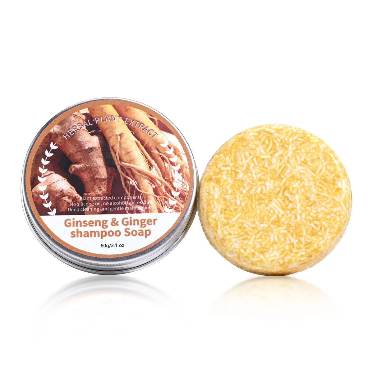 Ginseng Ginger Shampoo Bar – Organic Oil Control Hair Soap Solid Shampoo Bar Zpaxo