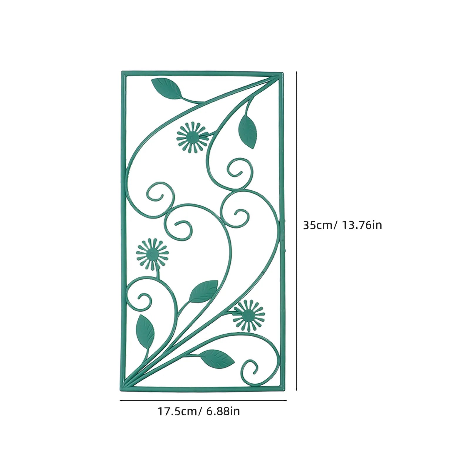 6Pcs Plant Climbing Trellis Frame Garden Plant Supports for Indoor Outdoor Vine Climbing Rack Pebble Stone Border Strips Garden Zpaxo