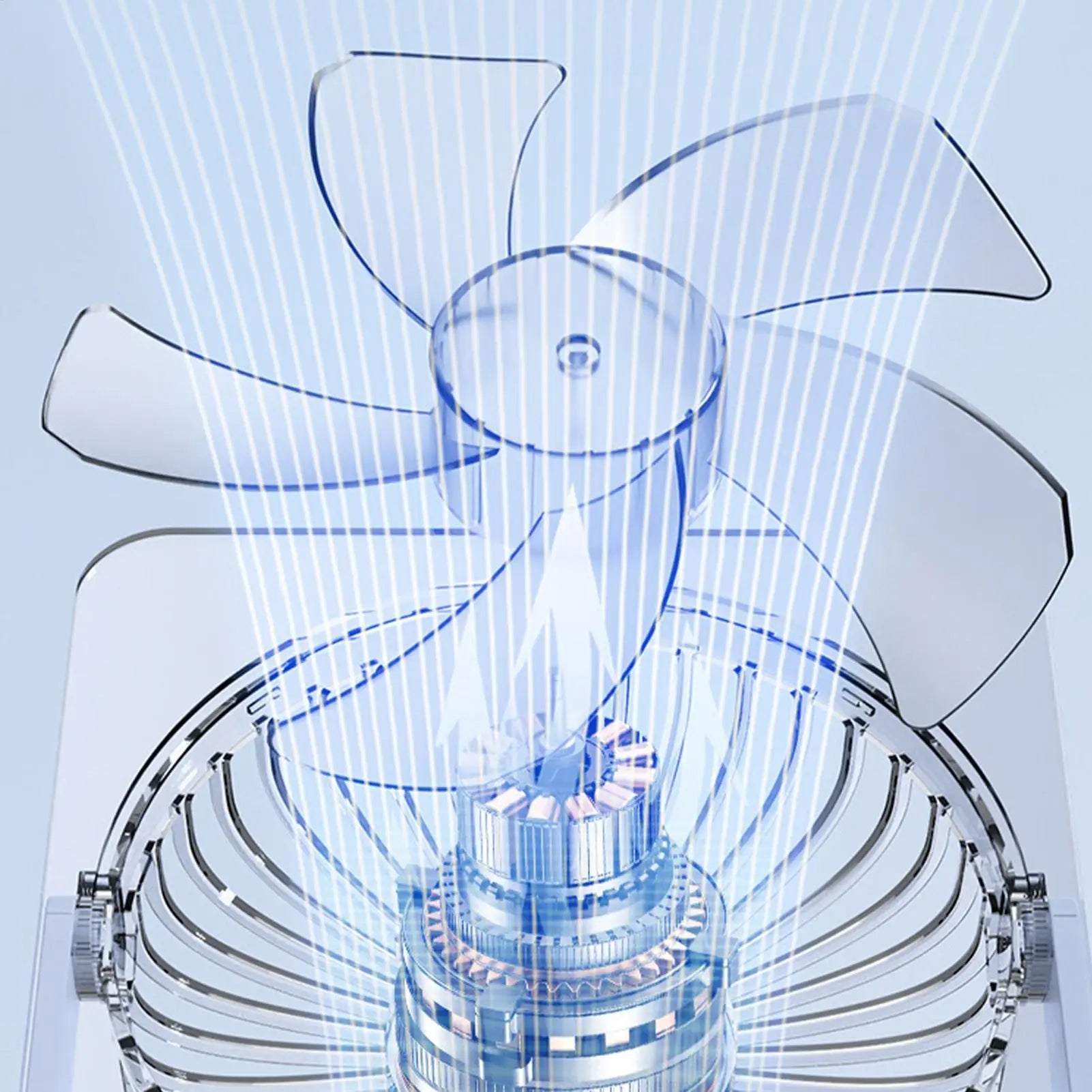 Ultra Quiet Desktop Fan Desk 100 Speed Rechargeable USB Wall