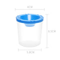 Painted Art Pen Washing Cup Plastic Transparent Multifunctional Pen Washing Bucket Watercolor Paint Painting Pen Washing Cup Zpaxo onesize