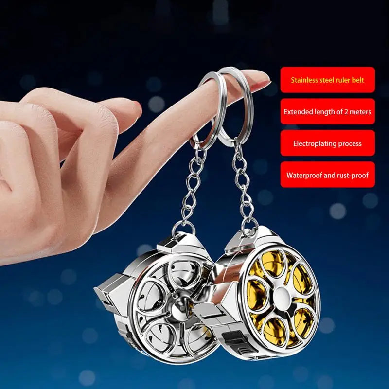 2M Metric Tape Measure Stainless Steel Retractable Metric Ruler Portable Mini Hollow Pocket Tape Measure Home Measuring Tools Zpaxo