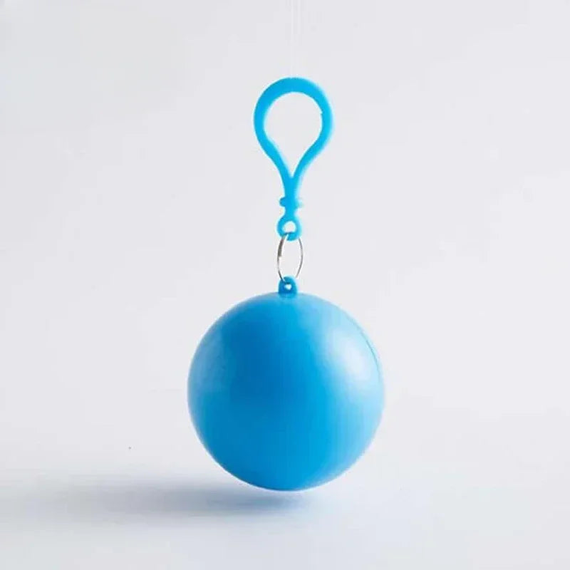 Hot Waterproof Raincoat Ball Disposable Raincoats Transparent Rain Cover Emergency Coat for Traveling Camping Outdoor Sport Zpaxo Sky Blue 90X120cm