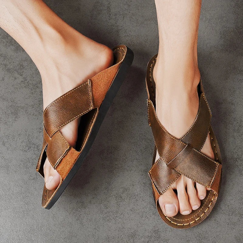 Men's Slippers Comfortable Lightweight Soft Sole Casual Slides Indoor