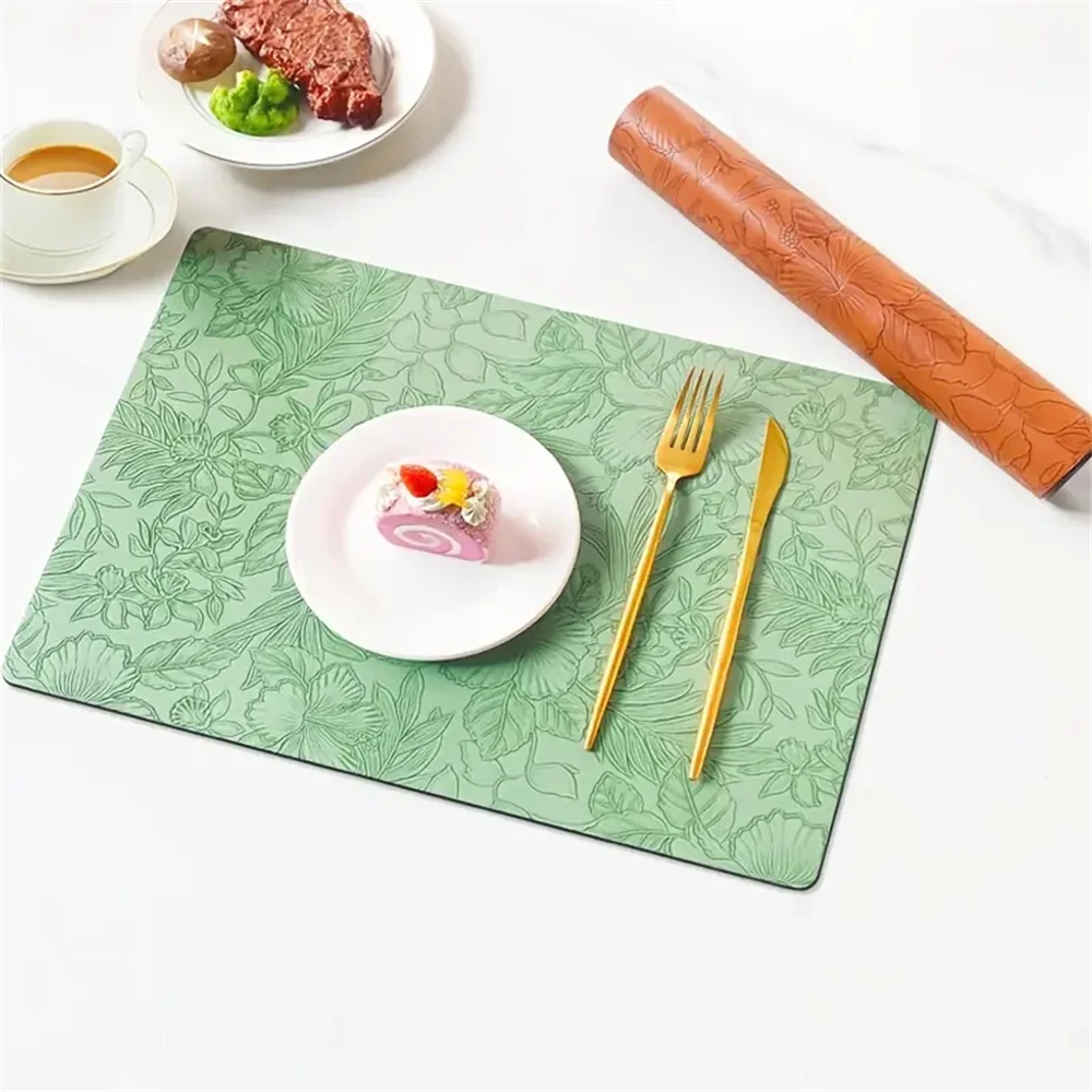 Leather Placemats Heat Resistant Table Dining Washable Place Mat Oil Zpaxo