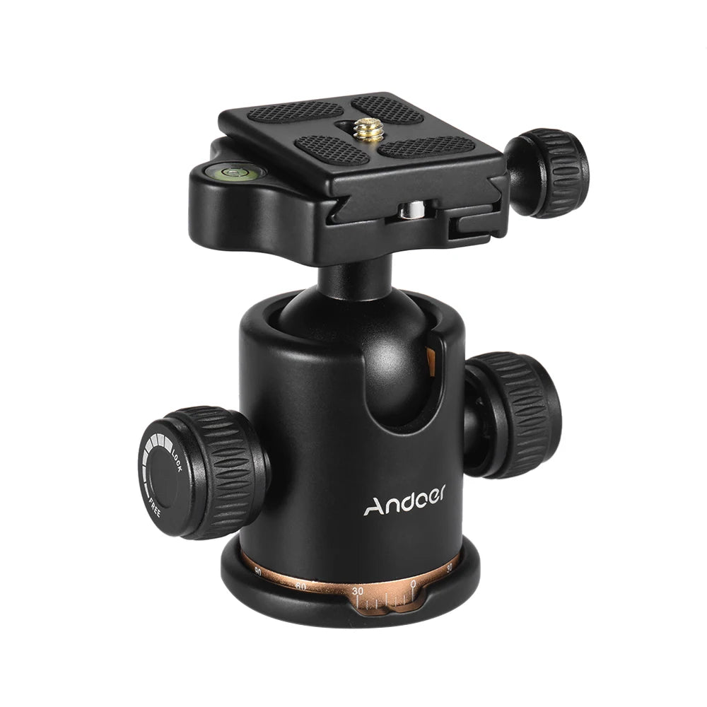 BEIKE BK-03 Camera Tripod Ball Head Ballhead Quick Release Plate 1 4