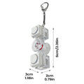 Keyboard Keychain Realistic LED Light Up Keychain Funny Clicky Toys For Kids Adults Schoolbag Cell Phone Backpack Suitcase Zpaxo White China Mainland